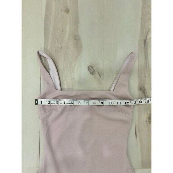 Nookie NWT Revolve Blush Pink Rendevous Square Neck Bodycon Midi Dress - Picture 11 of 12